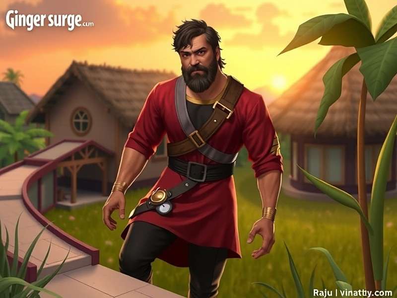 Ginger Surge Main Character Raju in Adrakpur Village